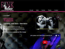 Tablet Screenshot of pinkpalaceclub.fr